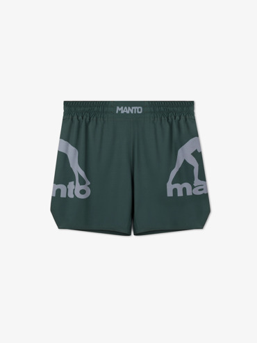 MANTO LOGO DUAL FIGHT SHORTS-green